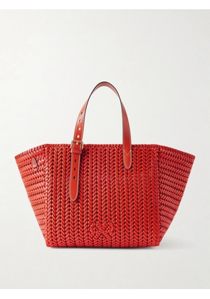 Anya Hindmarch - The Neeson Woven Leather Tote - Red - One size