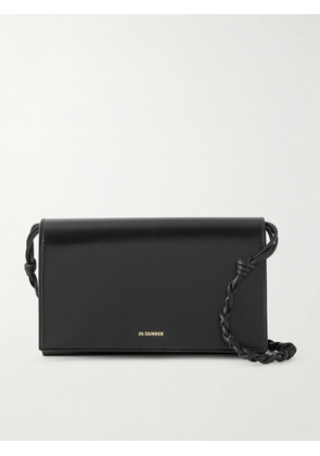 Jil Sander - Tangle Leather Shoulder Bag - Black - One size