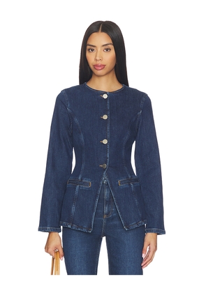 ALIGNE Daphne Denim Blazer in Blue. Size 4. Also in 0, 10, 12, 2, 6, 8.