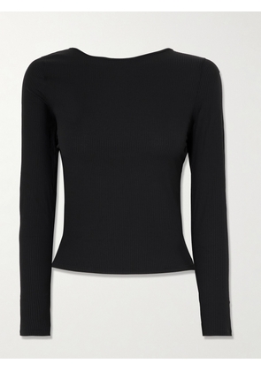 lululemon - Ribbed Scoop-back Yoga Long-sleeve Shirt - Black - xx small,x small,small,medium,large,x large