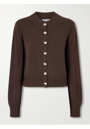 Brandon Maxwell - Aubrey Knitted Cardigan - Brown - x small,small,medium,large,x large