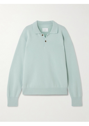 ssstein - Brushed-wool Polo Shirt - Blue - small,medium,large