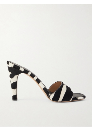 Ferragamo - Tatiana Zebra-print Calf-hair Mules - Animal print - US6,US7,US7.5,US8,US8.5,US9,US9.5,US10,US10.5,US11