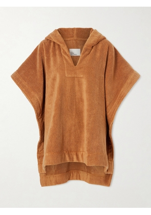 Lisa Marie Fernandez - Hooded Cotton-terry Poncho - Brown - XS/S,M/L