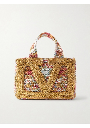 Valentino Garavani - Viva Superstar Small Raffia Shoulder Bag - Multi - One size