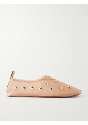 Chloé - Rita Studded Mesh Flats - Pink - IT35,IT36,IT36.5,IT37,IT37.5,IT38,IT38.5,IT39,IT39.5,IT40,IT40.5,IT41