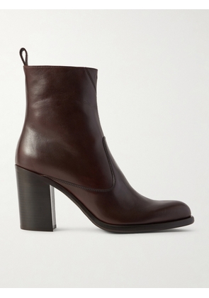 Chloé - Phoenix Leather Ankle Boots - Brown - IT36,IT36.5,IT37,IT37.5,IT38,IT38.5,IT39,IT39.5,IT40,IT40.5,IT41