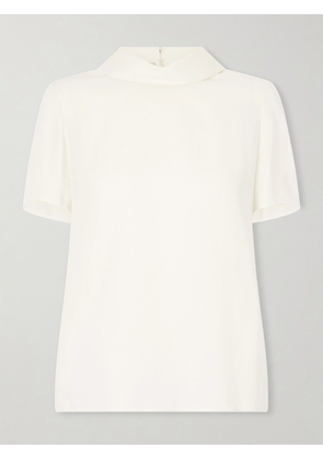 Valentino Garavani - Silk-georgette Blouse - Cream - IT36,IT38,IT40,IT42,IT44,IT46,IT48,IT50