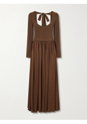 Polo Ralph Lauren - Stretch-jersey Maxi Dress - Brown - US0,US2,US4,US6,US8,US10,US12
