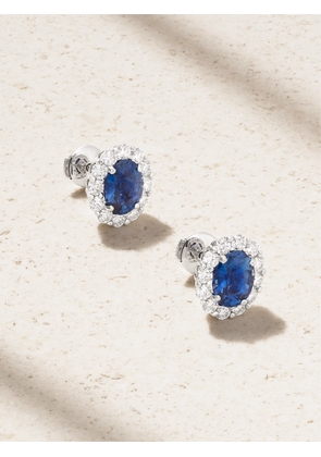 Garrard - 1735 Platinum, Sapphire And Diamond Earrings - Gold - One size