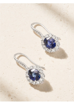 Garrard - 1735 Platinum, Sapphire And Diamond Earrings - Gold - One size