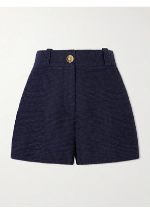 BLAZÉ Milano - Esense Teke Cotton-blend Tweed Shorts - Blue - 00,0,1,2,3,4