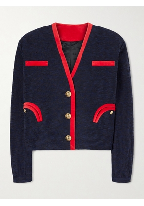 BLAZÉ Milano - Riviera Cotton-blend Tweed Jacket - Blue - 00,0,1,2,3,4