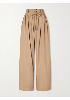Isabel Marant - Inaya Satin Wide-leg Pants - Neutrals - FR 34,FR 36,FR 38,FR 40,FR 42