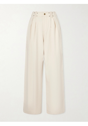 Isabel Marant - Ireme Embellished Wide-leg Jeans - Ecru - FR 34,FR 36,FR 38,FR 40,FR 42,FR 44