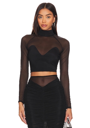 fleur du mal Mesh Top in Black. Size XS. Also in S.