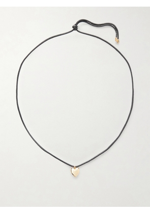 Jennifer Fisher - Puffy Heart Gold-plated And Leather Choker - One size