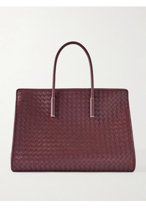Bottega Veneta - Barbara Intrecciato Leather Tote - Burgundy - One size