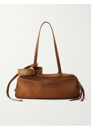 Balenciaga - Carrie Small Suede Shoulder Bag - Brown - One size
