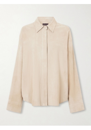 STOULS - Simone Suede Shirt - Neutrals - xx small,x small,small,medium,large,x large