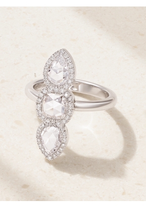 David Morris - 18-karat White Gold Diamond Ring - 53