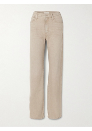 Mother - The Dodger Sneak Mid-rise Wide-leg Jeans - Brown - 23,24,25,26,27,28,29,30,31,32