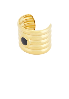 Heaven Mayhem Clarke Cuff Bracelet in Metallic Gold.