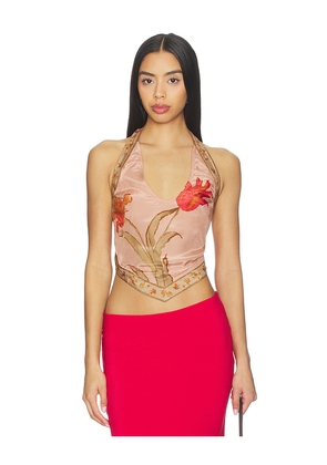Free People x REVOLVE Scarlett Halter Tank in Peach. Size XS. Also in L, M, S, XL.