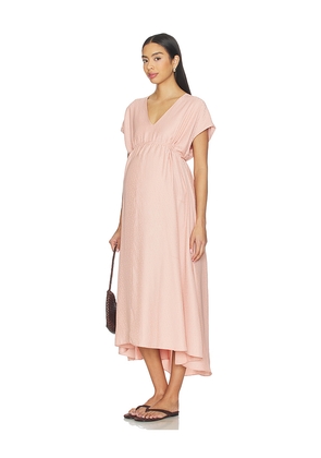 HATCH The Neema Caftan in Peach. Size XS. Also in S, M, L, XL.