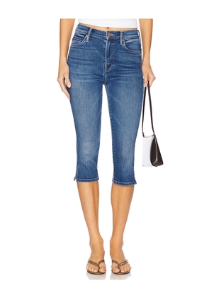 MOTHER The Stunner Zip Bunny Snip Jeans in Blue. Size 26. Also in 30.