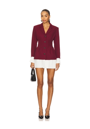 Line & Dot x REVOLVE X Revolve Kinny Blazer Dress in Burgundy. Size S. Also in M.