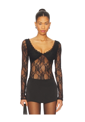 superdown Halcyon Bodysuit in Black. Size XS. Also in XXS, S, M, L, XL.