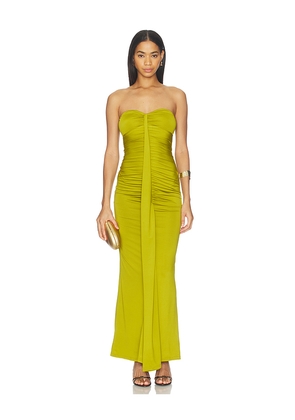 superdown Mira Maxi Dress in Green. Size XXS. Also in XS, S, M, L, XL.