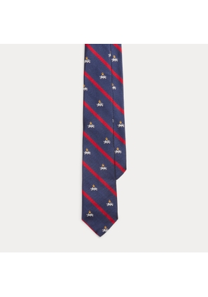 Striped Silk Repp Narrow Club Tie