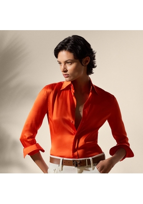 Cameron Straight Fit Charmeuse Shirt