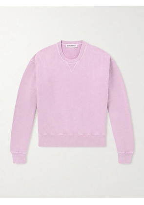Our Legacy - Base Cropped Cotton-Jersey Sweatshirt - Men - Pink - IT 44