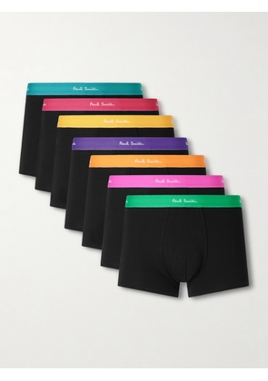 Paul Smith - Seven-Pack Stretch Organic Cotton-Jersey Boxer Briefs - Men - Multi - S