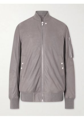 Rick Owens - Leather Bomber Jacket - Men - Gray - IT 48
