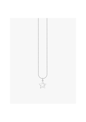Womens Thomas Sabo Star Sterling-Silver Pendant Necklace