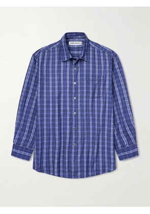 Our Legacy - Borrowed Oversized Checked Cotton-Flannel Shirt - Men - Blue - IT 44