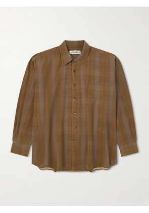 Our Legacy - Borrowed Checked Cotton-Flannel Shirt - Men - Brown - IT 44