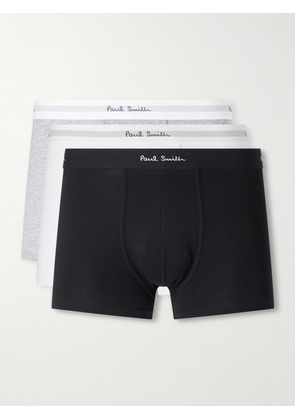 Paul Smith - Three-Pack Stretch Organic Cotton-Jersey Boxer Briefs - Men - Multi - S