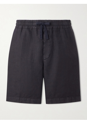 Altea - Samuel Straight-Leg Linen Drawstring Shorts - Men - Blue - S