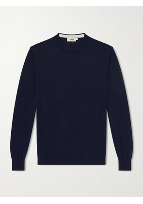 Altea - Cotton and Cashmere-Blend Sweater - Men - Blue - S