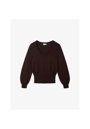 Womens The White Company Scoop-Neck Cotton Jumper