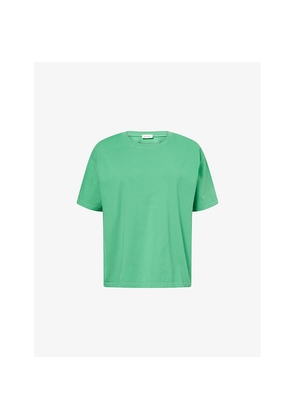 Womens American Vintage Fizvalley Round-Neck Cotton T-Shirt