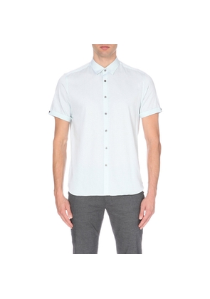 Mens Ted Baker Teeger Diamond-Print Cotton Shirt
