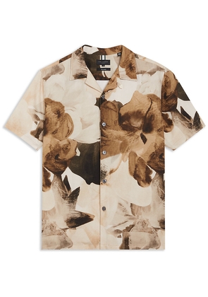 Mens Ted Baker Henris Floral-Print Cotton, Lyocell and Linen Shirt