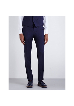 Mens Ted Baker Debonair Modern-Fit Wool Trousers