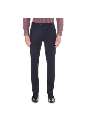 Mens Ted Baker Debonair Checked Wool Trousers